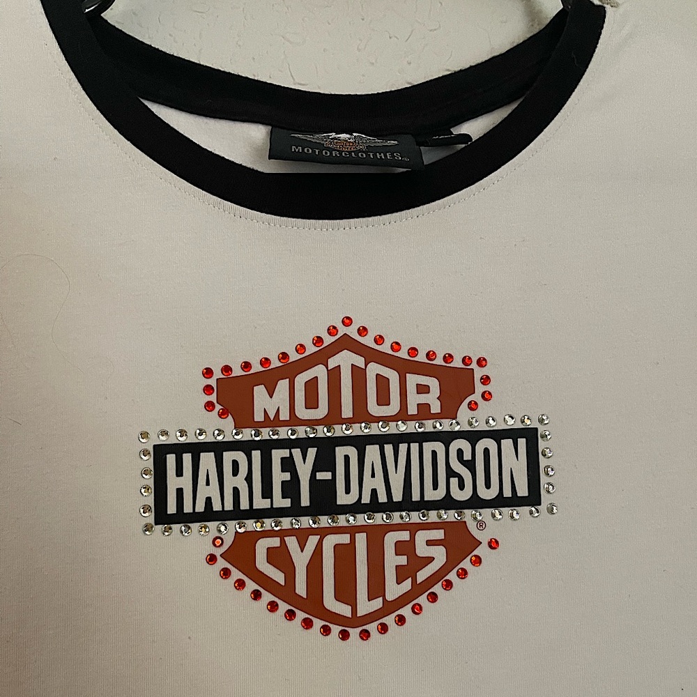 like new Harley Davidson rhinestone shirt